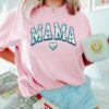 Floral Mama Shirt Retro Mother’s Day Tee Gift For Best Mom Ever Cool Mommy Outfit