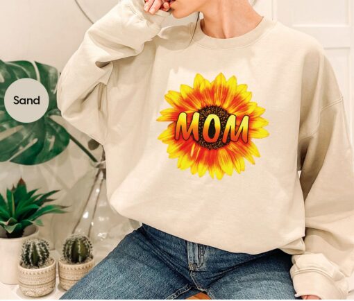 Floral Mom Sunflower Shirt Mother’s Day Gift for New Mama To Be Tee