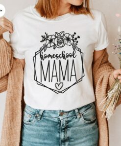 Floral Mother’s Day Shirt Homeschool Christian Mama Gift Religious Mom Graphic Tees Floral Mother’s Day Shirt Homeschool Christian Mama Gift Religious Mom Graphic Tees