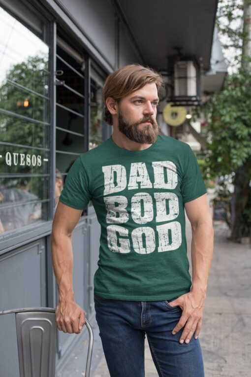 Funny Dad Bod God Shirt Father’s Day Gift Grunge Father Figure Body Joke Tee