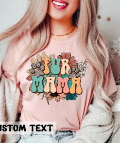 Fur Mama Shirt Dog Lovers Gift Retro Floral Leopard Dog Paw Mother’s Day Tee Fur Mama Shirt Dog Lovers Gift Retro Floral Leopard Dog Paw Mother’s Day Tee