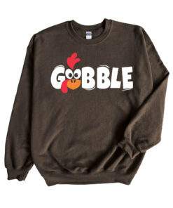 GOBBLE Turkey Face Sweatshirt Lovely Unique Thanksgiving Gift GOBBLE Turkey Face Sweatshirt Lovely Unique Thanksgiving Gift