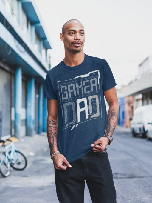 Gamer Dad Shirt Father’s Day Gift Grunge Father High Tech Joke Gaming Tee