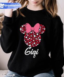 Gigi Minnie Mouse Icon Pink Hearts Mother’s Day Sweatshirt Disney Gigi Minnie Mouse Icon Pink Hearts Mother’s Day Sweatshirt Disney