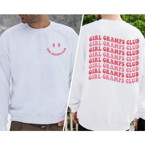 Girl Grampas Club 2 Side Shirt Gift For Grandpa Father’s Day Tee