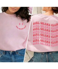 Girl Grams Club 2 Sides Shirt Promoted To Grandma Gender Reveal Gift Girl Grams Club 2 Sides Shirt Promoted To Grandma Gender Reveal Gift