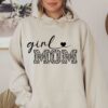 Girl Mom Leopard Hoodie Mom of Girls Sweatshirt Mothers Day