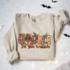 Gobble Til You Wobble Turkey Leopard Retro Sweatshirt Unique Thanksgiving Gift