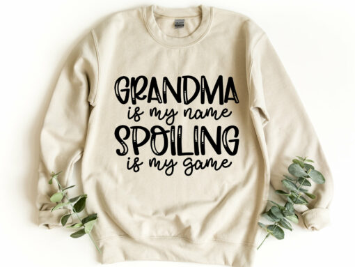 Grandma Is My Name Spoiling Is My Game Shirt Mother’s Day Gift for Grandmother Tee