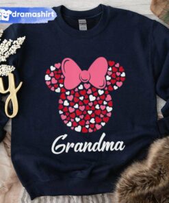 Grandma Minnie Mouse Icon Pink Hearts Mother’s Day Sweatshirt Disney Grandma Minnie Mouse Icon Pink Hearts Mother’s Day Sweatshirt Disney