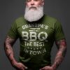 Grandpa’s BBQ the Best In Town Grill Cook Shirt Father’s Day Chef Barbeque Meat Smoker Gift For Him
