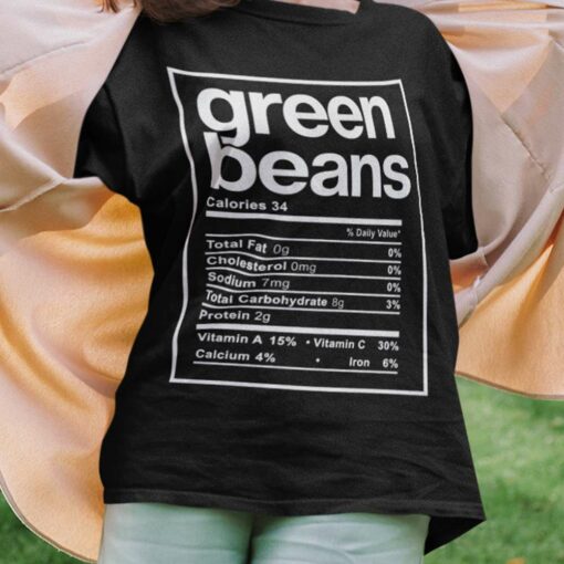 Green Bean Ingredient Vegetables Thanksgiving T-shirt