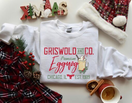 Griswold Eggnog Co Premium Eggnog EST 1989 Sweatshirt Lovely Unique Thanksgiving Gift