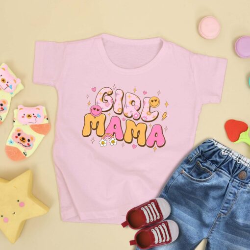 Groovy Mama’s Girl Shirt Happy Mother’s Day Mom Life Tee Mommy Family Matching Gift