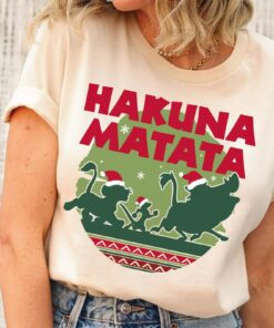 Hakuna Matata Simba Timon Pumbaa The Lion King Merry Christmas Disney Xmas Sweatshirt Gifts Hakuna Matata Simba Timon Pumbaa The Lion King Merry Christmas Disney Xmas Sweatshirt Gifts