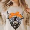 Halloween Highland Cow Cattle Lover Sweater Heifer Spooky Season Mom Gift Shirt