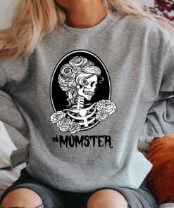 Halloween Momster Skull Shirt Hocus Pocus Funny Tee Mom Skeleton Tee Halloween Momster Skull Shirt Hocus Pocus Funny Tee Mom Skeleton Tee