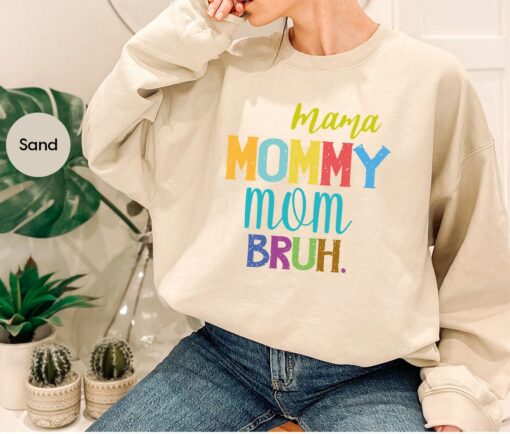 Happy Mother’s Day Gift Mama Mommy Mom Bruh Shirt Retro Cute Mommy Outfit