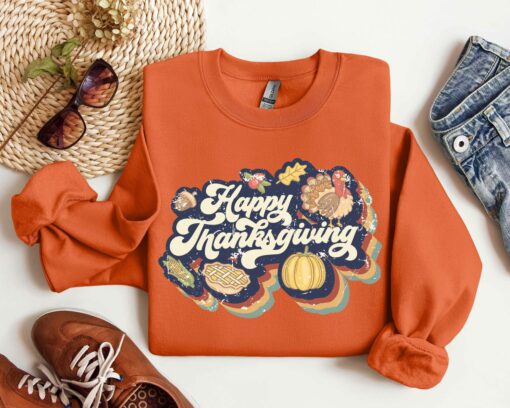 Happy Thanksgiving Sweatshirt Cute Christian Gift