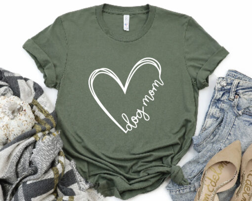 Heart Dog Mom Shirt Dog Mom Gift For Mother’s Day