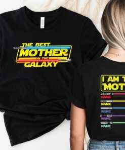 I Am Their Mother Personalized 2 Side Shirt Mother’s Day Star Wars Custom Kids Name Tee With Lightsabers Mommy Life Gift I Am Their Mother Personalized 2 Side Shirt Mother’s Day Star Wars Custom Kids Name Tee With Lightsabers Mommy Life Gift