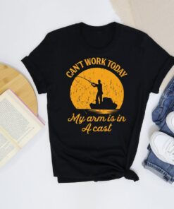 I Cant Work My Arm is in a Cast, Mens Funny Fishing Shirt, Fishing Graphic Tee, Fisherman Gifts for Dad, Gift For Grandpa, Gift for Husband I Cant Work My Arm is in a Cast, Mens Funny Fishing Shirt, Fishing Graphic Tee, Fisherman Gifts for Dad, Gift For Grandpa, Gift for Husband