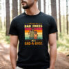 I Keep All My Dad Jokes In A Dad-a-Base Shirt Vintage Retro Funny Dada Gifts For Daddy Father’s Day Tee