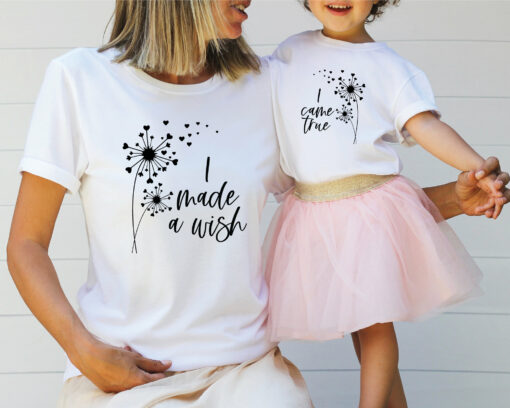 I Made A Wish I Came True Matching Mom Daughter Shirts Mother’s Day Gift for Mommy