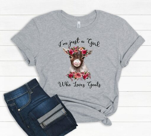 I’m Just a Girl Who Loves Goat Mother’s Day T-Shirt