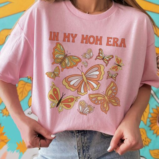 In My Mom Era Butterfly Shirt Mama Est 2023 Mother’s Day Gift