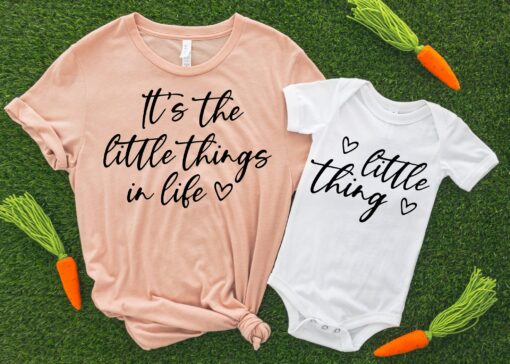 It’s The Little Things In Life First Matching Outfits For Mom And Daughter Mother’s Day Shirt