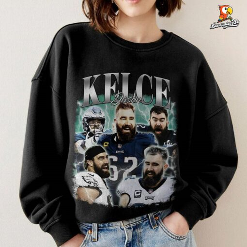 Jason Kelce,Vintage 90’s Bootleg T-Shirt