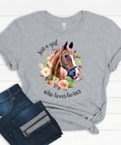 Just a Girl Who Loves Horses Mother’s Day T-Shirt Just a Girl Who Loves Horses Mother’s Day T-Shirt