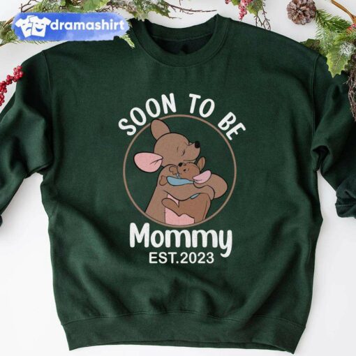 Kanga Soon to be Mommy Est 2023 Mother’s Day Sweatshirt Winnie the Pooh