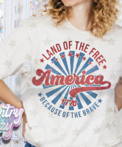 LAND OF THE FREE BECAUSE OF THE BRAVE – STAR T-SHIRT LAND OF THE FREE BECAUSE OF THE BRAVE – STAR T-SHIRT
