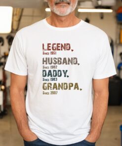 Legend Husband Daddy Grandpa Shirt Happy Father’s Day Gift For Dada Personalize Custom Legend Husband Daddy Grandpa Shirt Happy Father’s Day Gift For Dada Personalize Custom