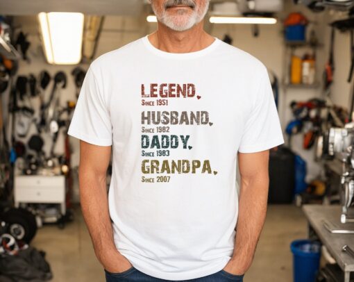 Legend Husband Daddy Grandpa Shirt Happy Father’s Day Gift For Dada Personalize Custom