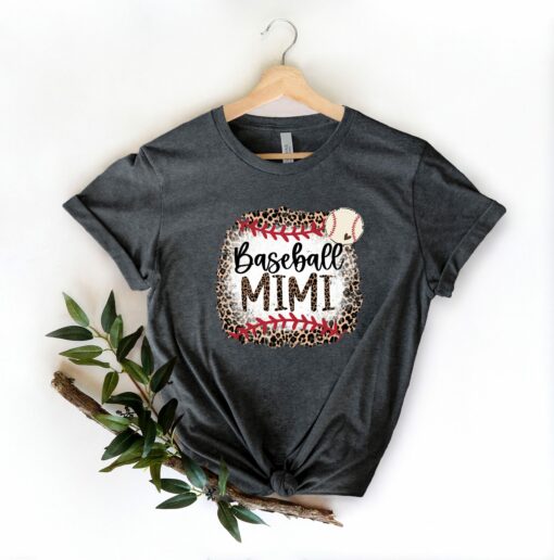 Leopard Baseball Mimi Grandma Shirt Mother’s Day Gift