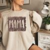 Leopard Mama Gift For Mother’s Day Retro Vintage Mom Shirt