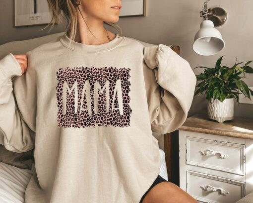 Leopard Mama Gift For Mother’s Day Retro Vintage Mom Shirt