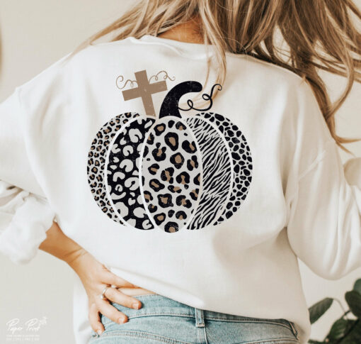 Leopard Ppumpkins Cut Files For Cricut Thanksgiving Sweatshirt Lovely Unique Gift