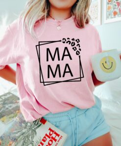 Leopard Print Mama Shirt Happy Mother’s Day Gift Leopard Print Mama Shirt Happy Mother’s Day Gift