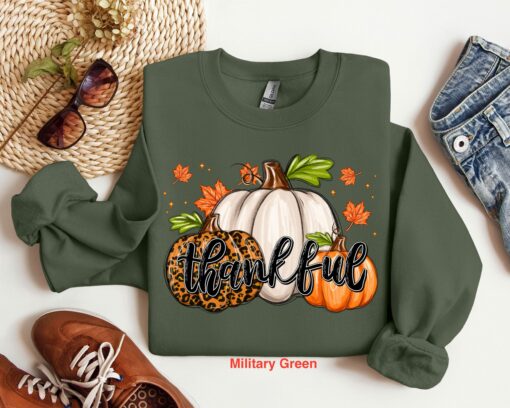 Leopard Pumpkin Sweatshirt Unique Thanksgiving Gift