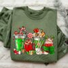 Lover Gift Worker Winter Christmas Snowman Latte Coffee Lover Sweatshirt
