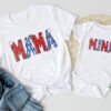Mama And Mini American Flag Shirt 4th of July Patriotic Couple Tee Independence Day Gift