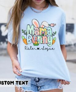 Mama Bunny Personalized Mom Kids Names Shirt Easter Mom Gift for Mother’s Day Mama Bunny Personalized Mom Kids Names Shirt Easter Mom Gift for Mother’s Day