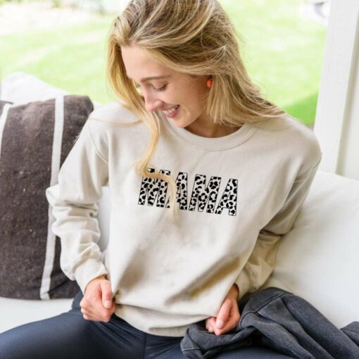 Mama Cow Pattern Sweatshirt