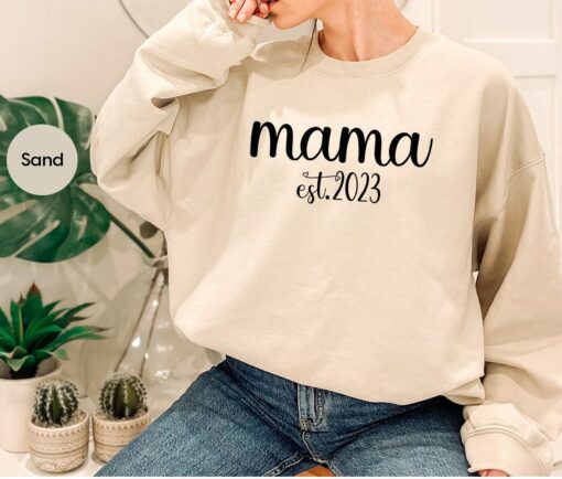 Mama Est 2023 First Mother’s Day Shirt New Mom Gift