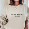 Mama Est 2023 Sweatshirt Mother’s Day Gift for Mommy to be Shirt