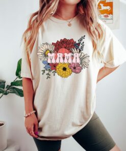 Mama Floral Aplique Shirt Happy Mother’s Day Gift Best Mom Ever Mama Floral Aplique Shirt Happy Mother’s Day Gift Best Mom Ever